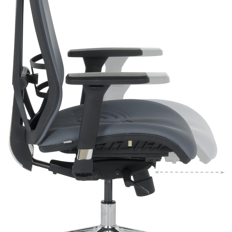 Ергономичен офис стол Carmen COTIA тъмносив